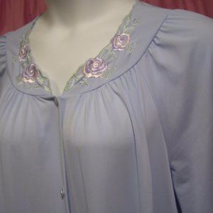 Shadow Line Classic Sky Blue Robe Size L